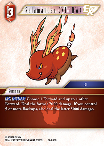 Salamander (XII RW) - 24-008C - Hidden Legends - Card Cavern
