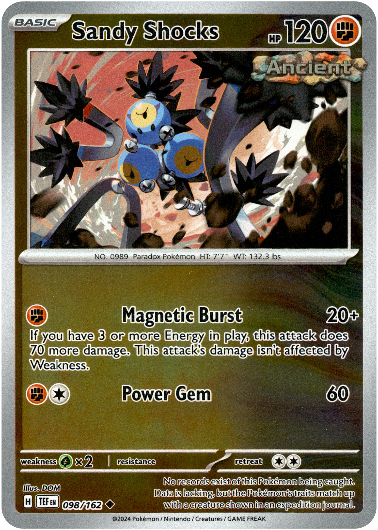 Sandy Shocks - 098/162 - Temporal Forces - Reverse Holo - Card Cavern