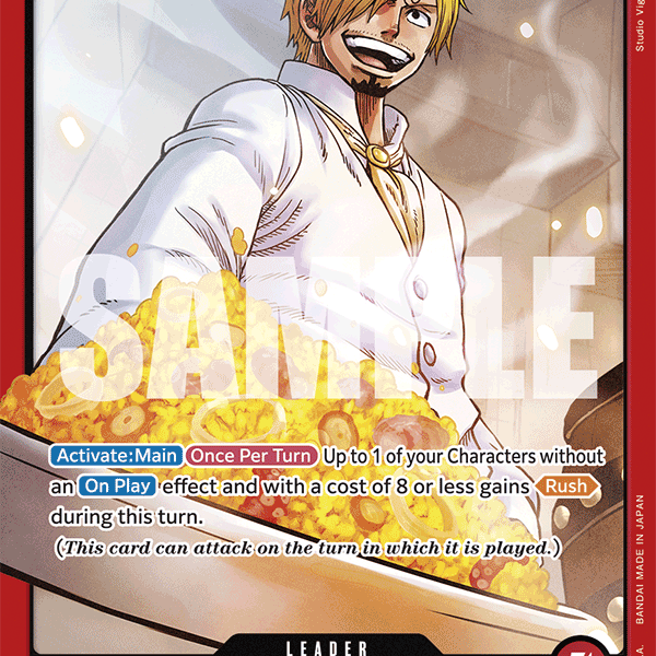 Sanji - PRB01-001 L - The Best – Card Cavern Trading Cards, LLC
