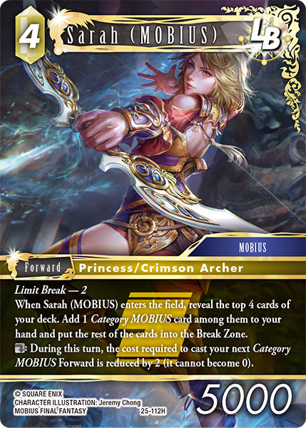 Sarah (MOBIUS) LB - 25-112H - Tears of the Planet - Card Cavern