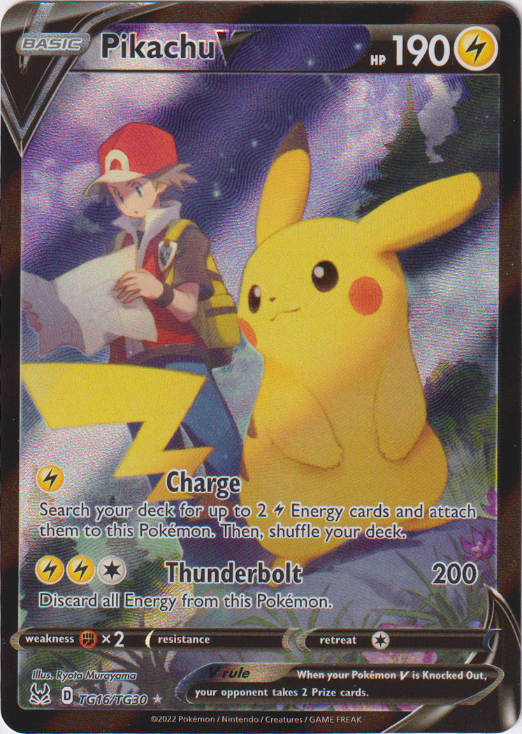 Pikachu V - TG16/TG30 - Lost Origin - Holo - Card Cavern