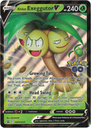 Alolan Exeggutor V - SWSH225 - Jumbo Card