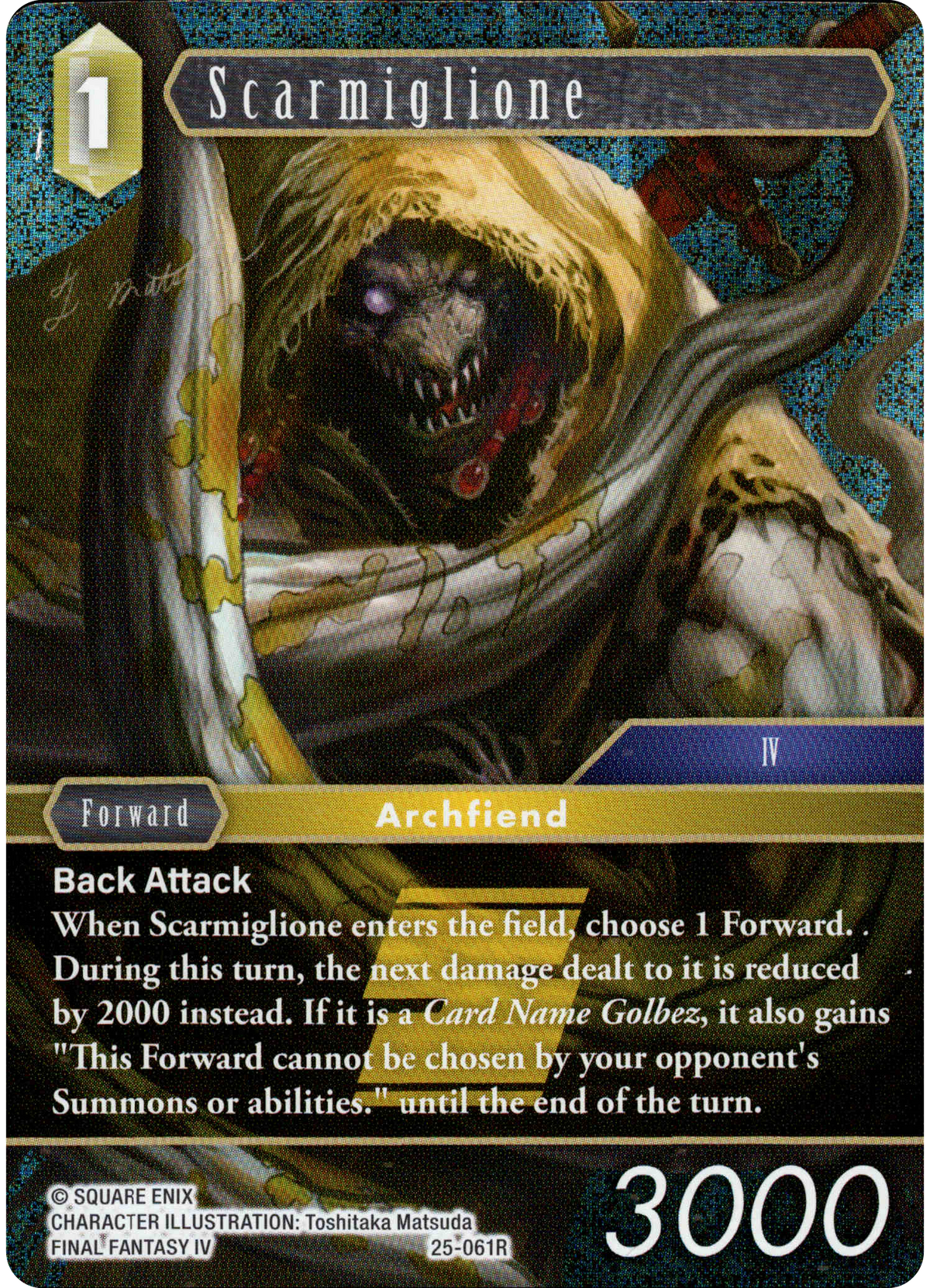 Scarmiglione - 25-061R - Tears of the Planet - Foil - Card Cavern