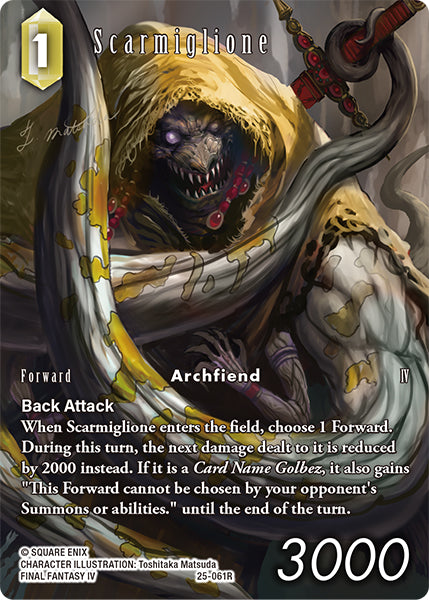 Scarmiglione - 25-061R - Tears of the Planet - Full Art Foil - Card Cavern