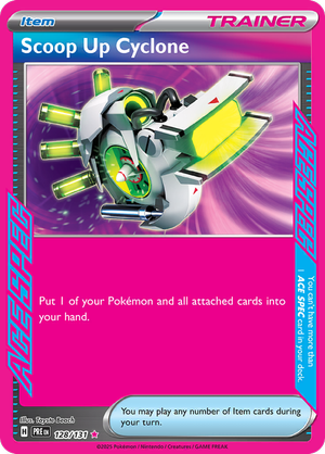 Scoop Up Cyclone - 128/131 - Prismatic Evolutions - Holo - Card Cavern
