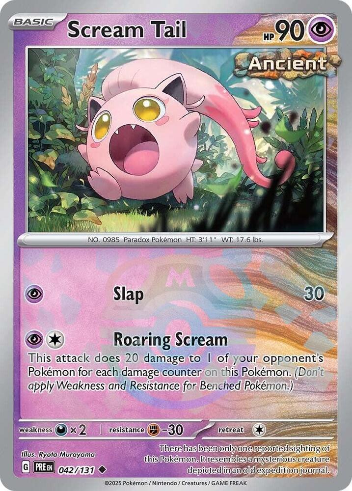 Scream Tail (Master Ball Pattern) - 042/131 - Prismatic Evolutions - Holo - Card Cavern