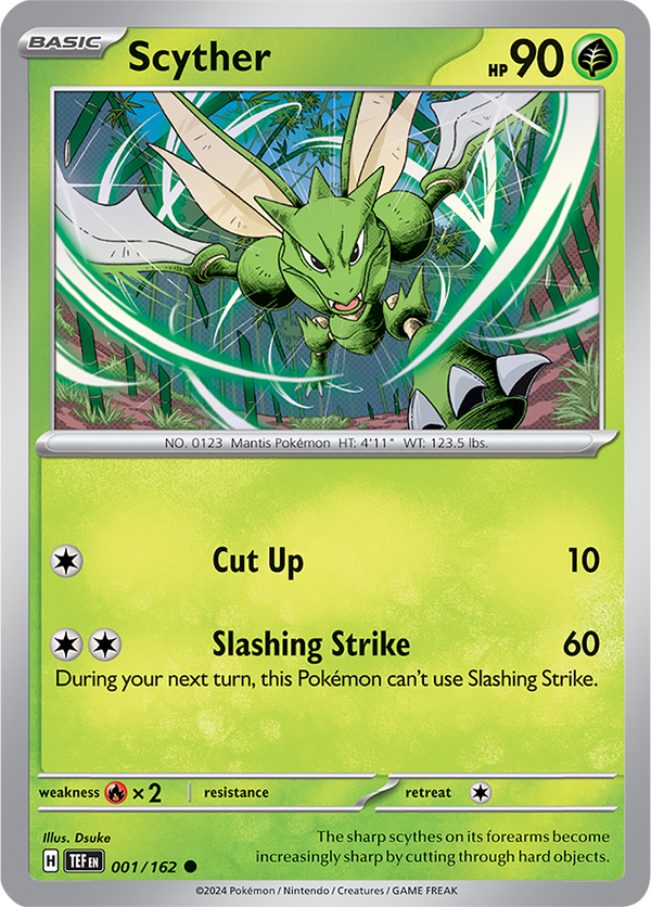 Scyther - 001/162 - Temporal Forces - Card Cavern