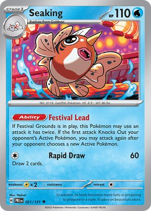 Seaking - 021/131 - Prismatic Evolutions - Card Cavern