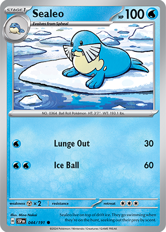 Sealeo - 044/191 - Surging Sparks - Card Cavern