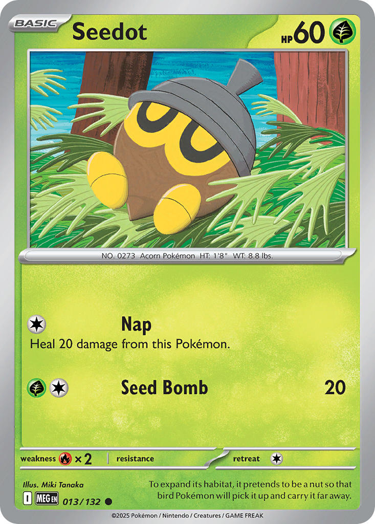 Seedot - 013/132 - Mega Evolution - Card Cavern