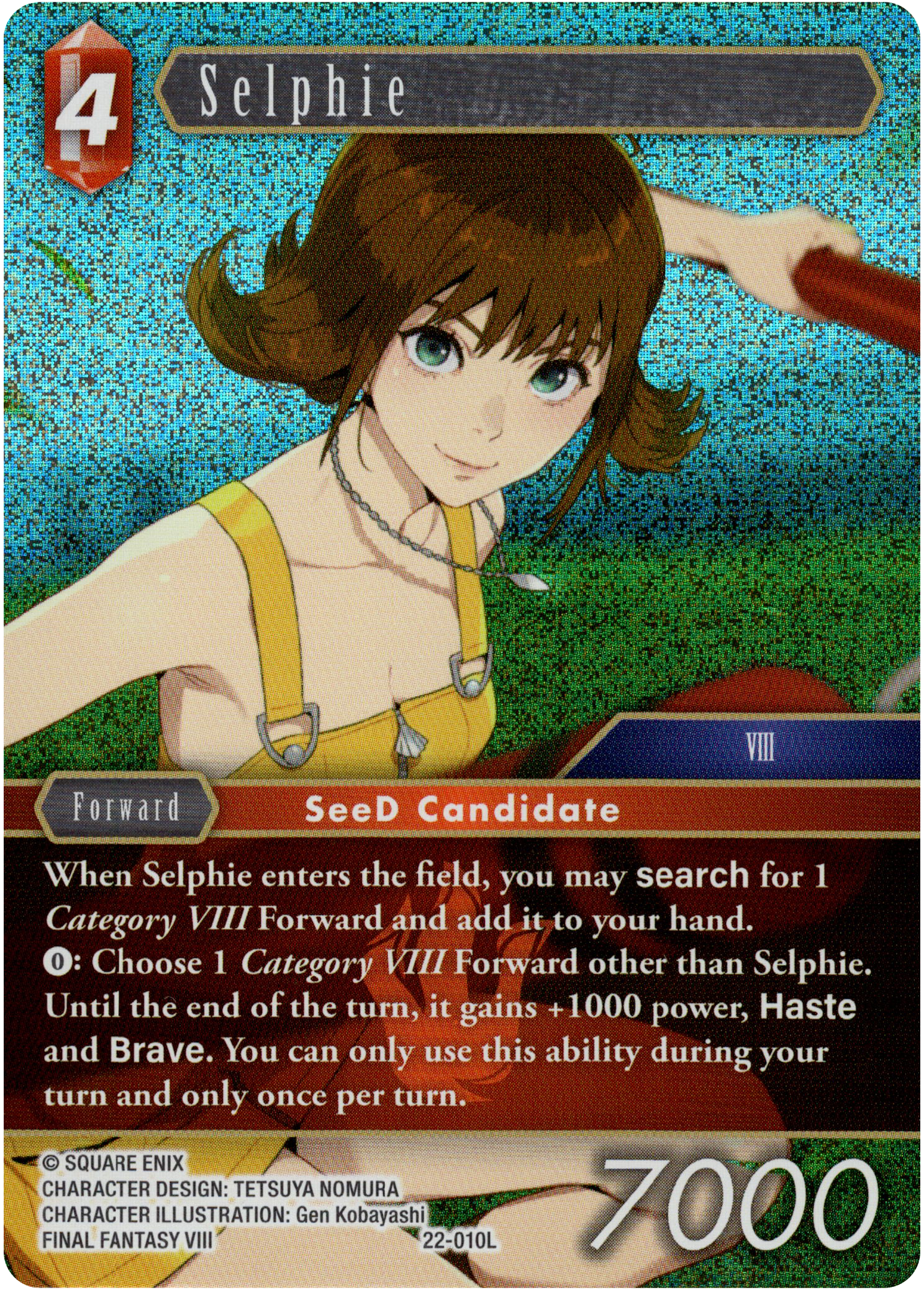 Selphie - 22-010L - Hidden Hope - Foil - Card Cavern