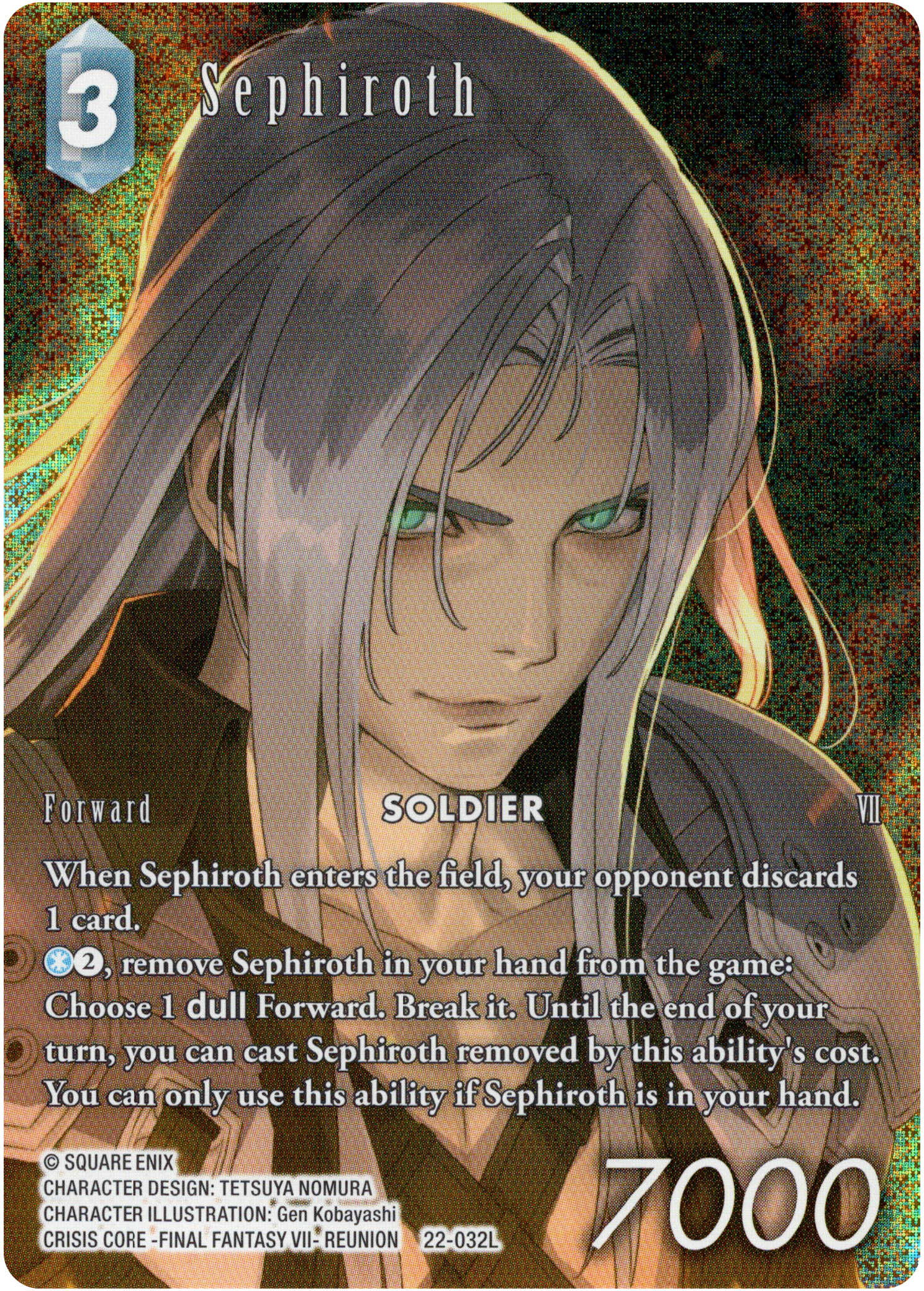 Sephiroth Full Art - 22-032L - Hidden Hope - Foil - Card Cavern