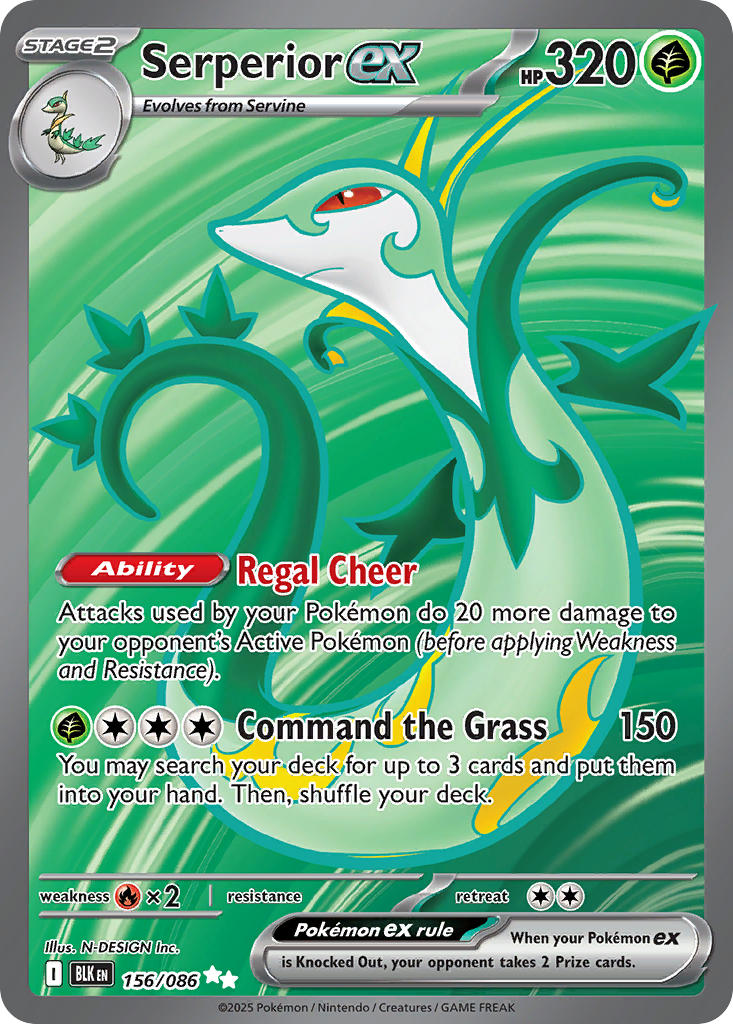 Serperior ex - 156/086 - Black Bolt - Holo - Card Cavern