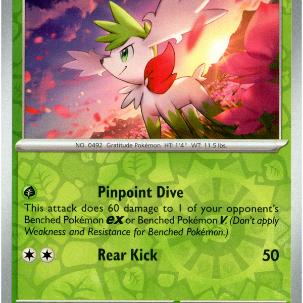 Shaymin - 013/162 - Temporal Forces - Reverse Holo Card Cavern Trading Cards, LLC Shaymin - 013/162 - Temporal Forces - Reverse Holo Card Cavern Trading Cards, LLC