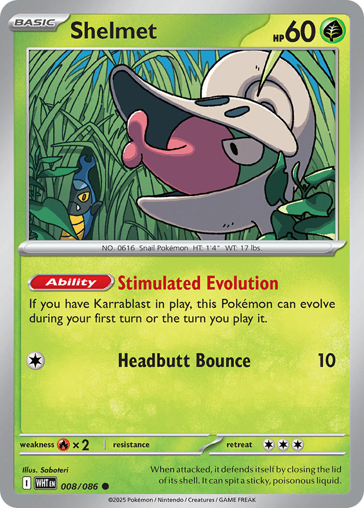 Shelmet - 008/086 - White Flare - Card Cavern