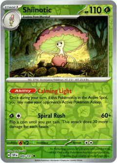 Shiinotic - 009/191 - Surging Sparks - Reverse Holo - Card Cavern