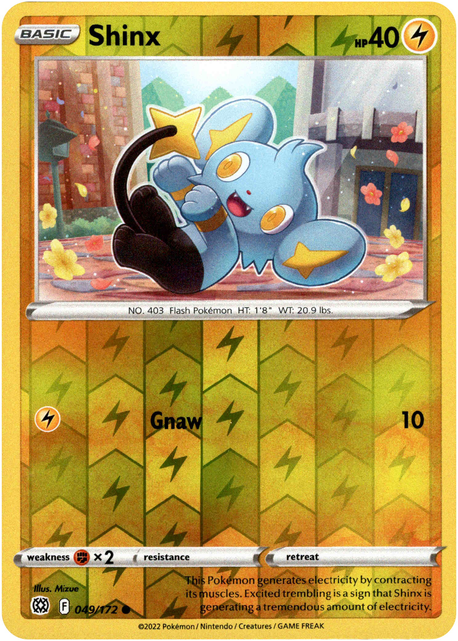 Shinx - 049/172 - Brilliant Stars - Reverse Holo - Card Cavern