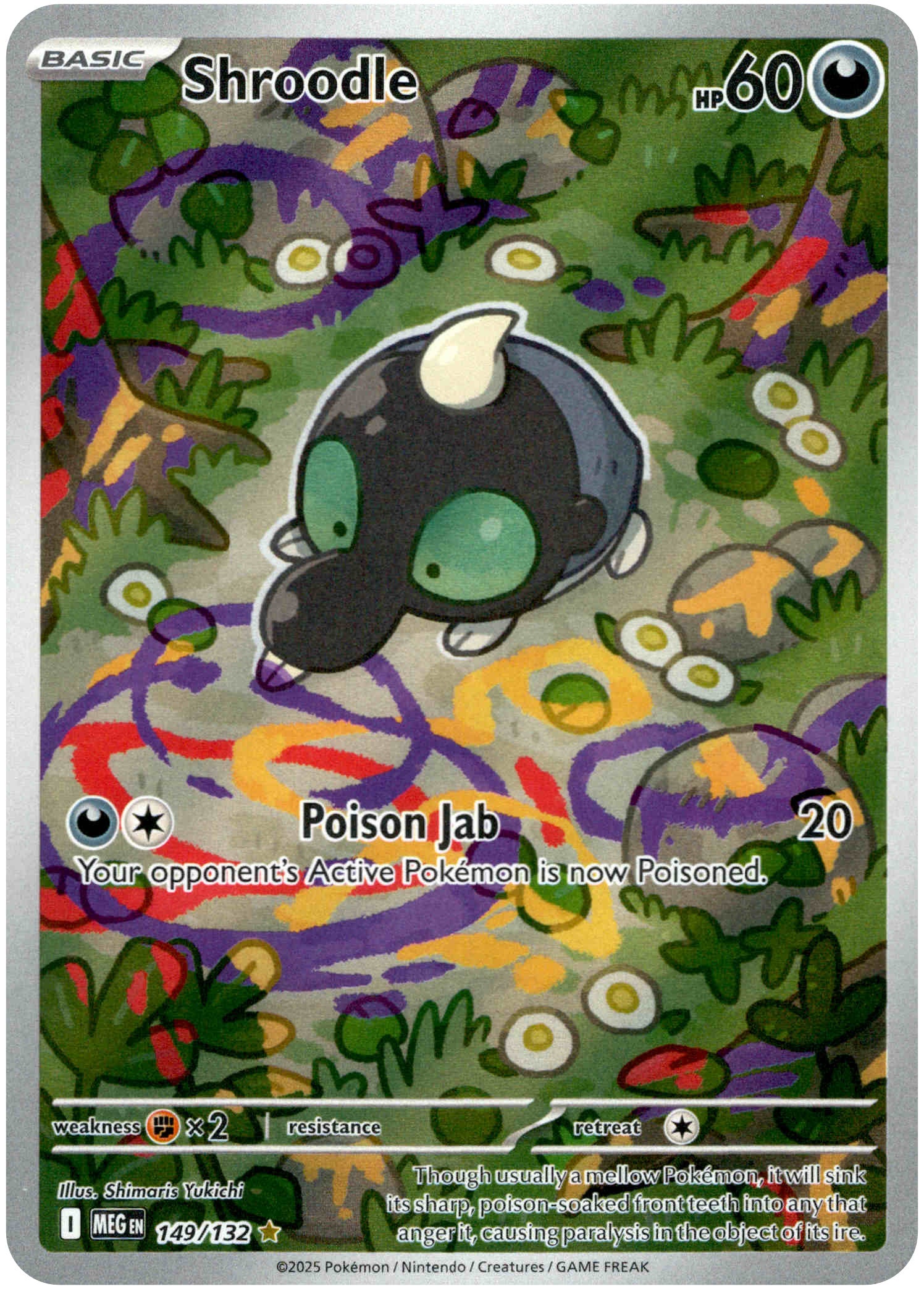 Shroodle - 149/132 - Mega Evolution - Holo - Card Cavern