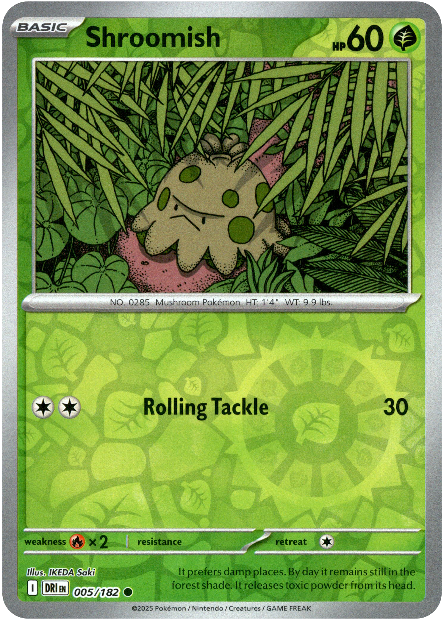 Shroomish - 005/182 - Destined Rivals - Reverse Holo - Card Cavern