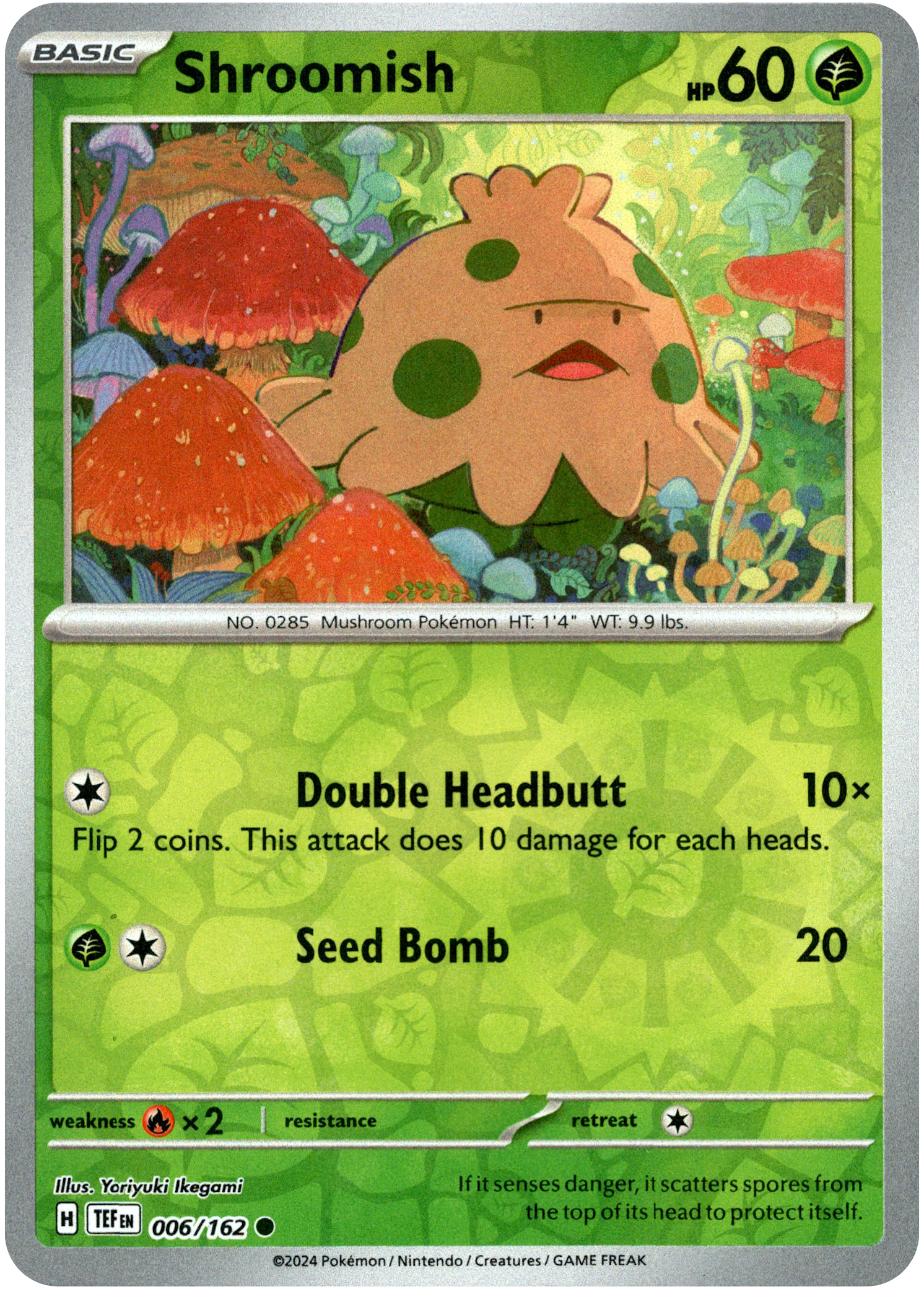 Shroomish - 006/162 - Temporal Forces - Reverse Holo - Card Cavern