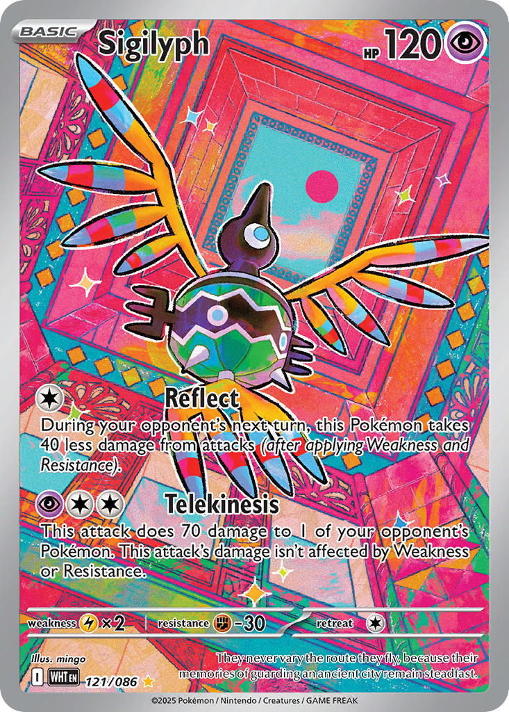 Sigilyph - 121/086 - White Flare - Holo - Card Cavern
