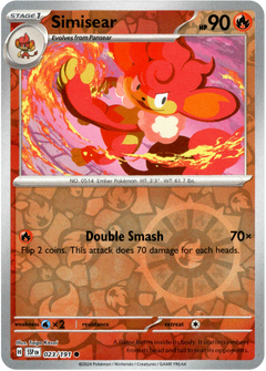 Simisear - 023/191 - Surging Sparks - Reverse Holo - Card Cavern