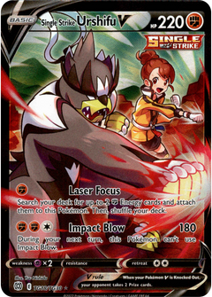 Single Strike Urshifu V - TG18/TG30 - Brilliant Stars - Holo - Card Cavern