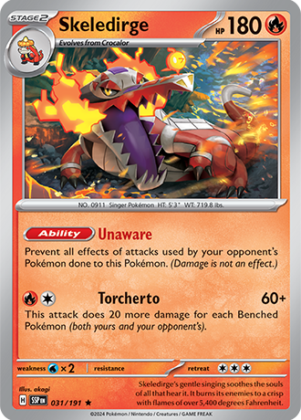 Skeledirge - 031/191 - Surging Sparks - Holo - Card Cavern