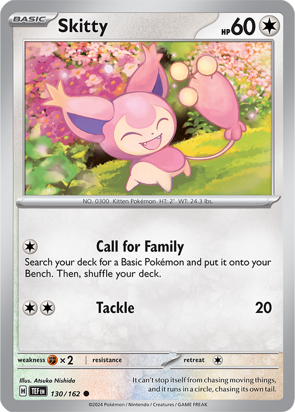 Skitty - 130/162 - Temporal Forces - Card Cavern