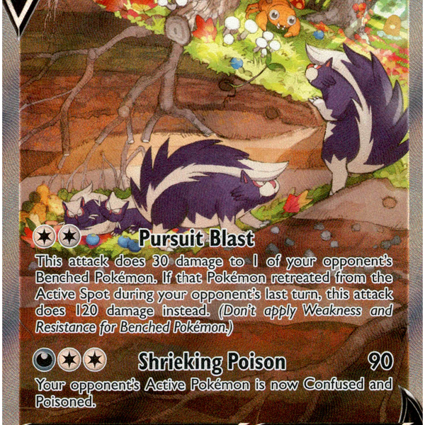 Skuntank V Alternate Art - 181/195 - Silver Tempest - Holo Card Cavern Trading Cards, LLC Skuntank V Alternate Art - 181/195 - Silver Tempest - Holo Card Cavern Trading Cards, LLC
