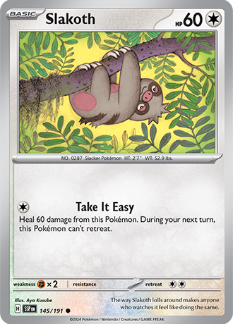Slakoth - 145/191 - Surging Sparks - Card Cavern