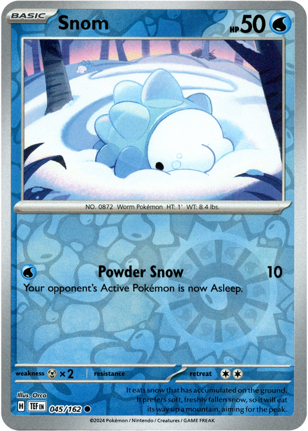 Snom - 045/162 - Temporal Forces - Reverse Holo - Card Cavern
