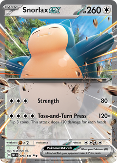 Snorlax ex - 076/131 - Prismatic Evolutions - Holo - Card Cavern