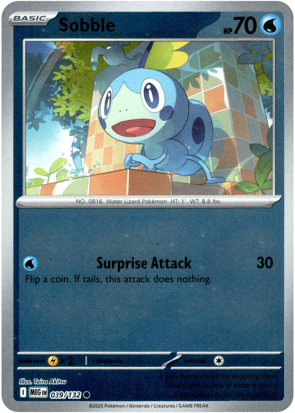 Sobble - 039/132 - Mega Evolution - Reverse Holo – Card Cavern Trading ...