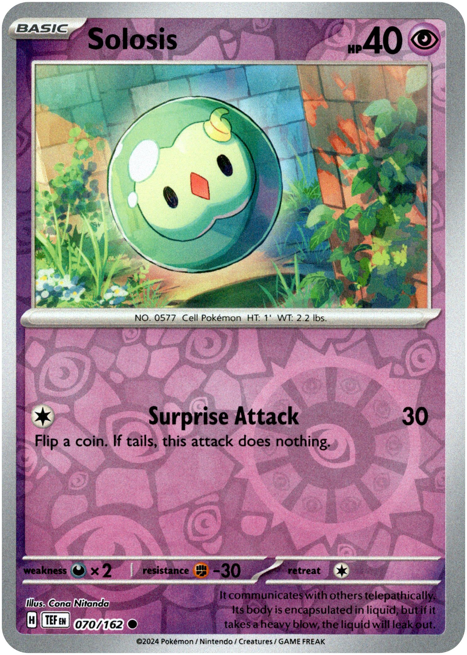 Solosis - 070/162 - Temporal Forces - Reverse Holo - Card Cavern