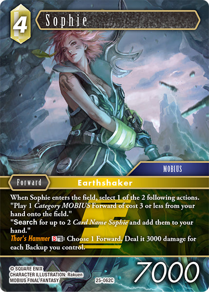 Sophie - 25-062C - Tears of the Planet - Card Cavern
