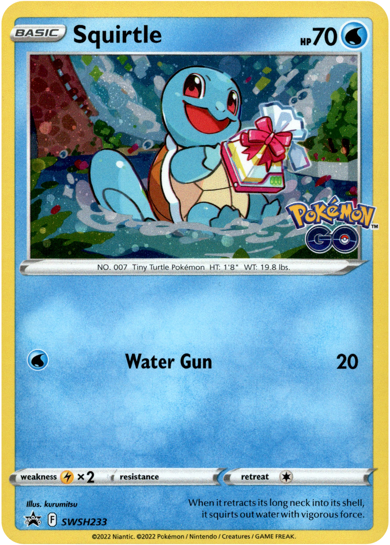 squirtle holographic card Squirtle - SWSH233 - Cosmos Holo
