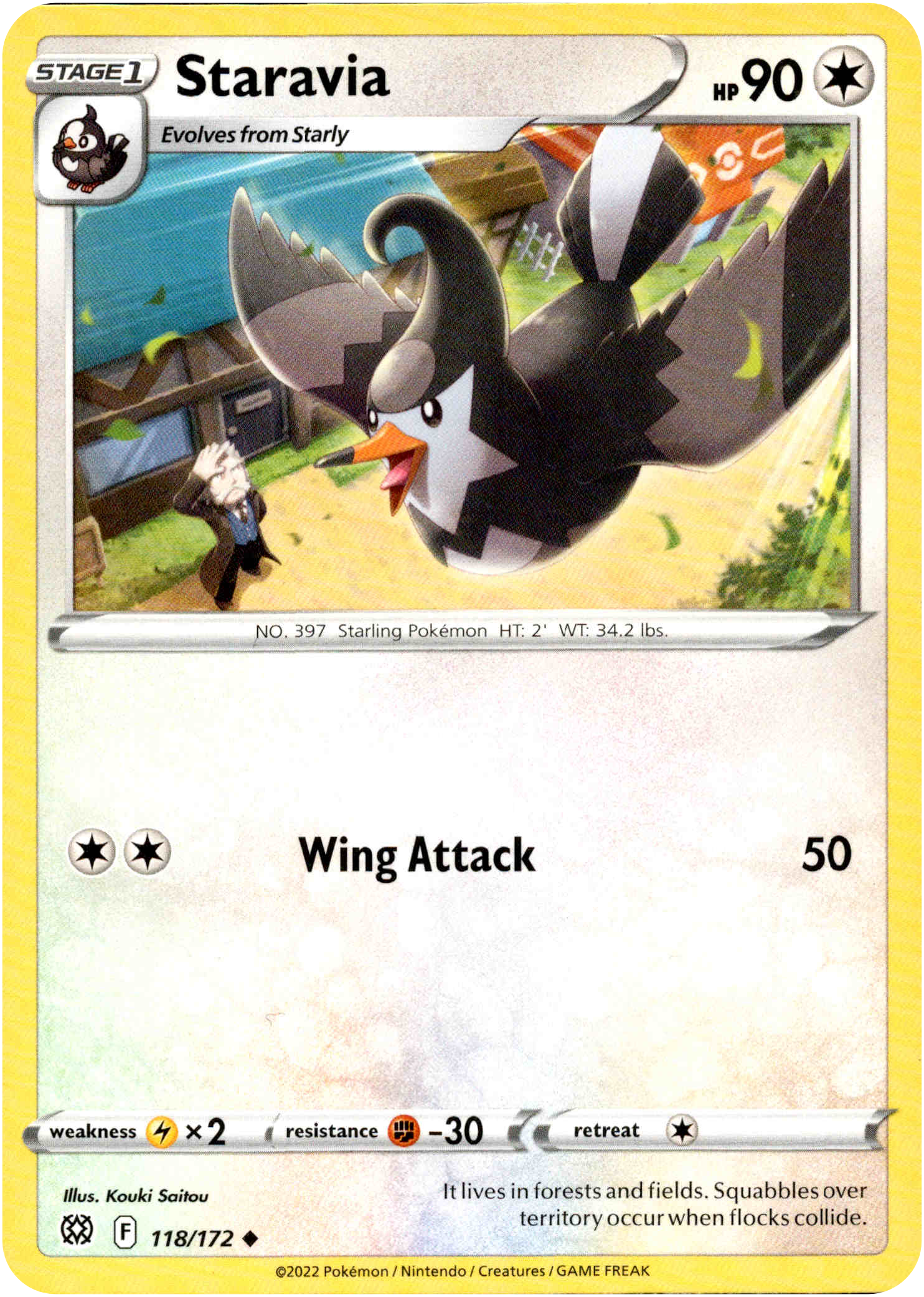 Staravia - 118/172 - Brilliant Stars - Card Cavern
