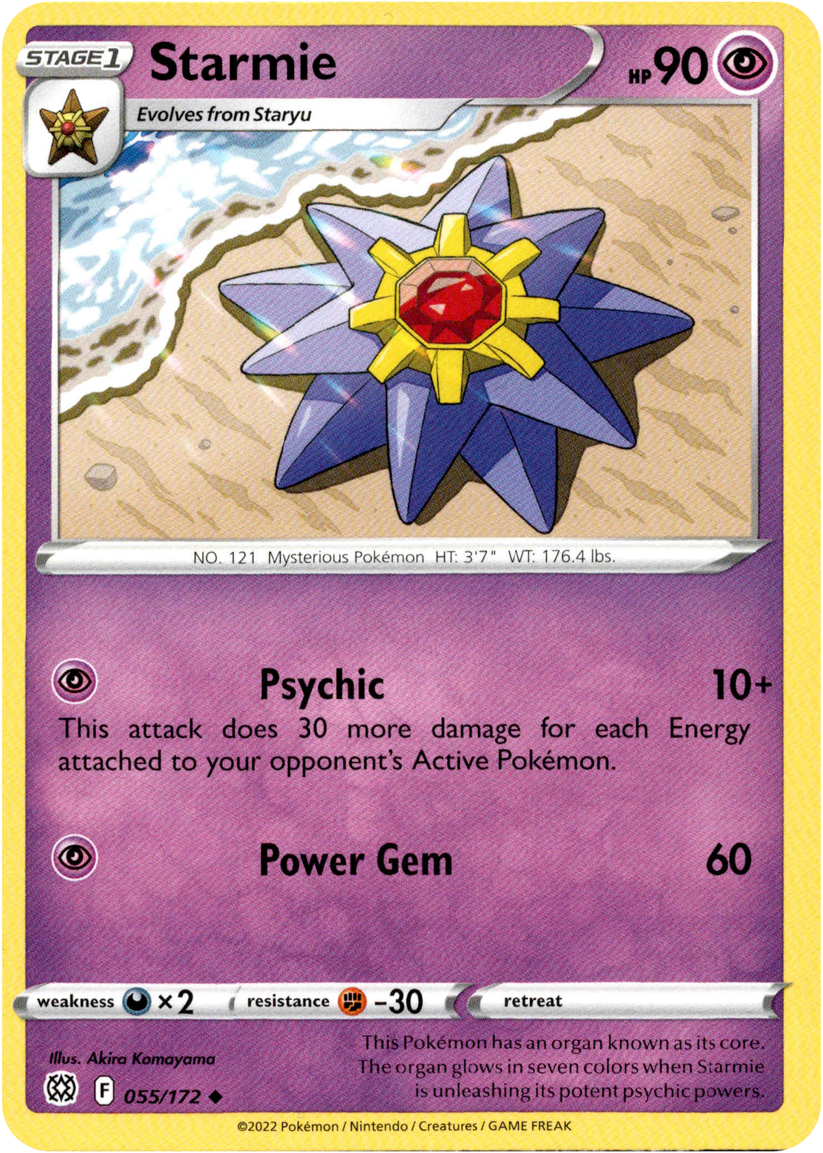 Starmie - 055/172 - Brilliant Stars - Card Cavern