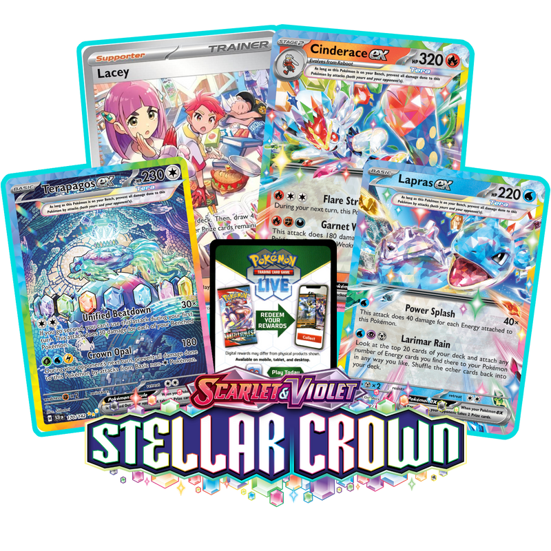 Stellar Crown PTCGL Code Card Cavern Trading Cards, LLC Stellar Crown PTCGL Code Card Cavern Trading Cards, LLC