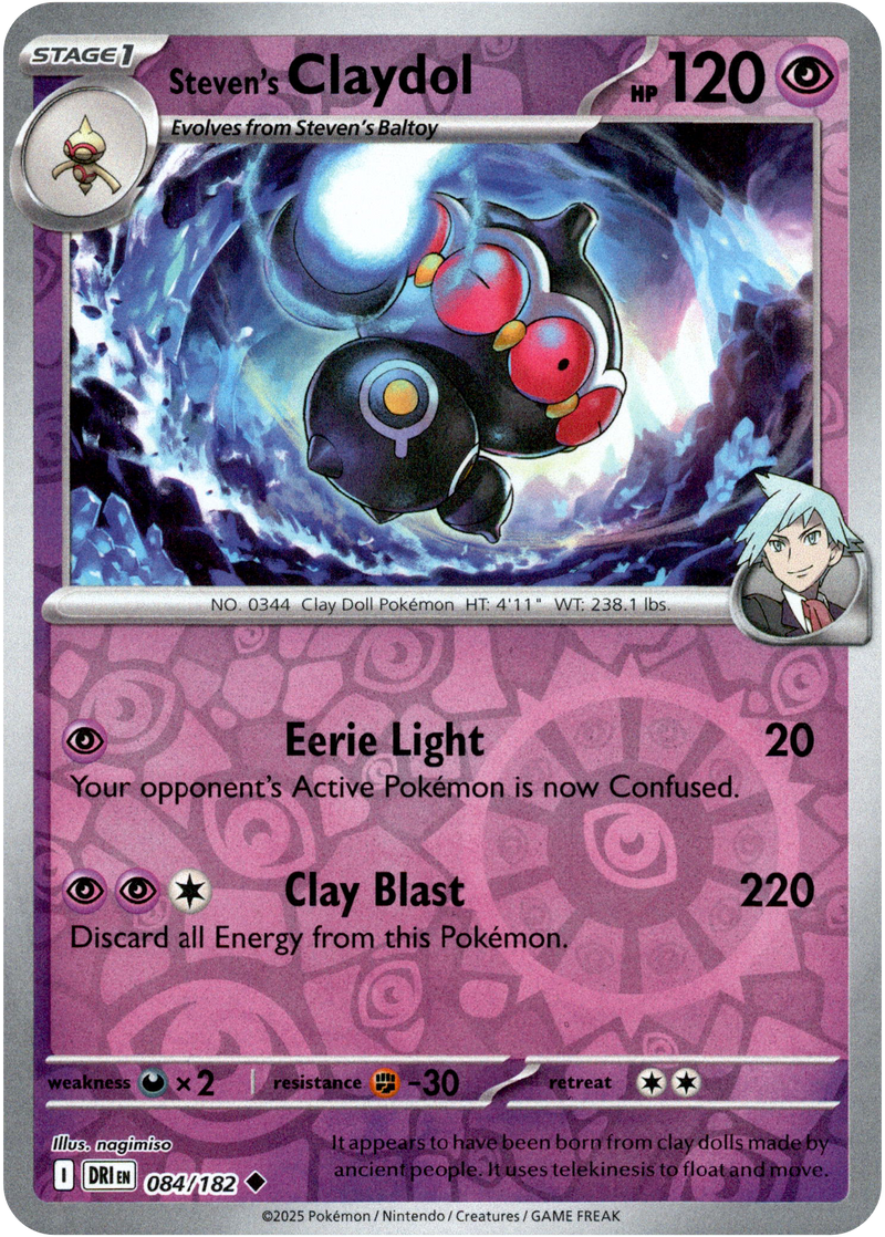 Steven's Claydol - 084/182 - Destined Rivals - Reverse Holo - Card Cavern