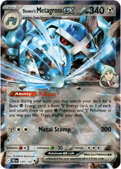 Steven's Metagross ex - 145/182 - Destined Rivals - Holo - Card Cavern