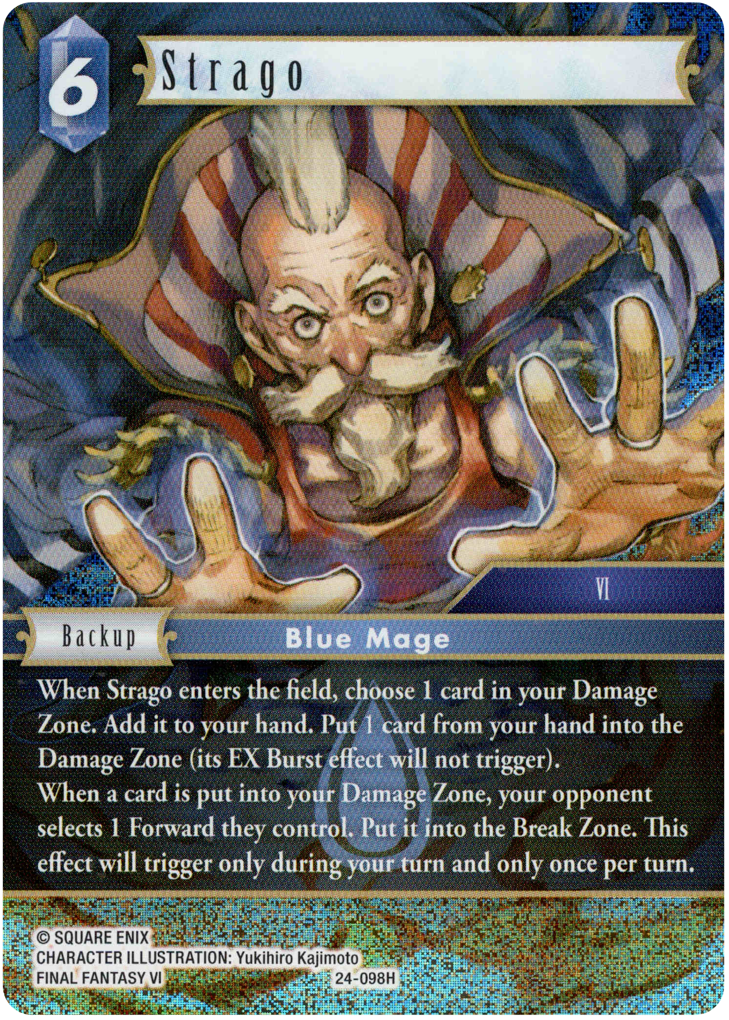 Strago - 24-098H - Hidden Legends - Foil - Card Cavern