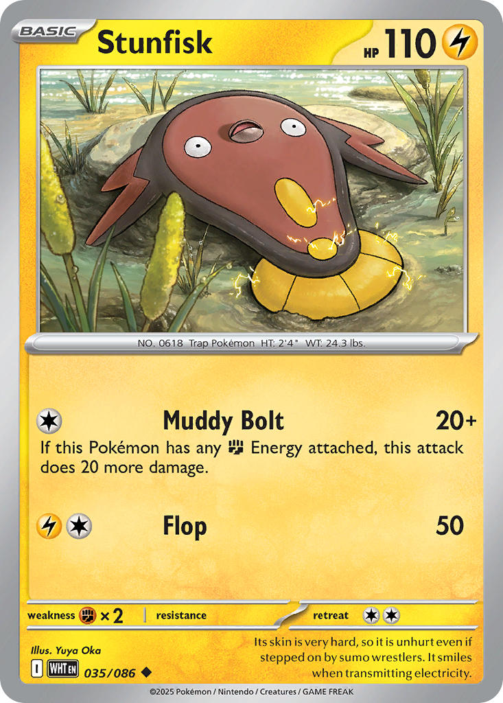 Stunfisk - 035/086 - White Flare - Card Cavern
