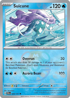 Suicune (Master Ball Pattern) - 024/131 - Prismatic Evolutions - Holo - Card Cavern