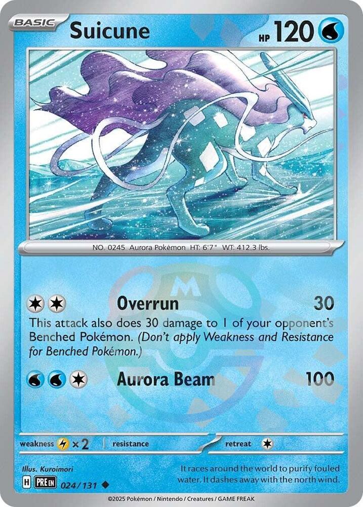 Suicune (Master Ball Pattern) - 024/131 - Prismatic Evolutions - Holo - Card Cavern