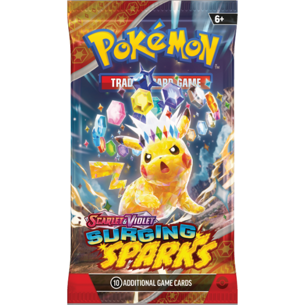 Surging Sparks Booster Pack Card Cavern Trading Cards, LLC Surging Sparks Booster Pack Card Cavern Trading Cards, LLC