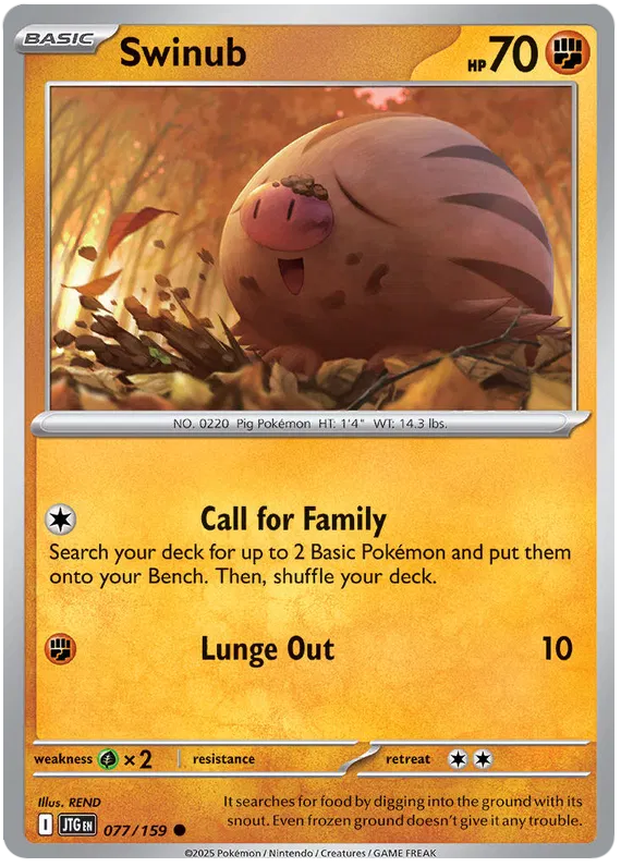 Swinub - 077/159 - Journey Together - Card Cavern