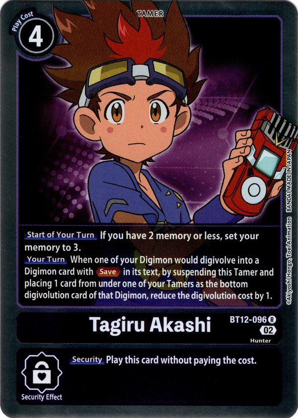 Tagiru Akashi - BT12-096 R - Across Time - Foil - Card Cavern