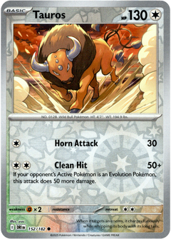 Tauros - 152/182 - Destined Rivals - Reverse Holo - Card Cavern